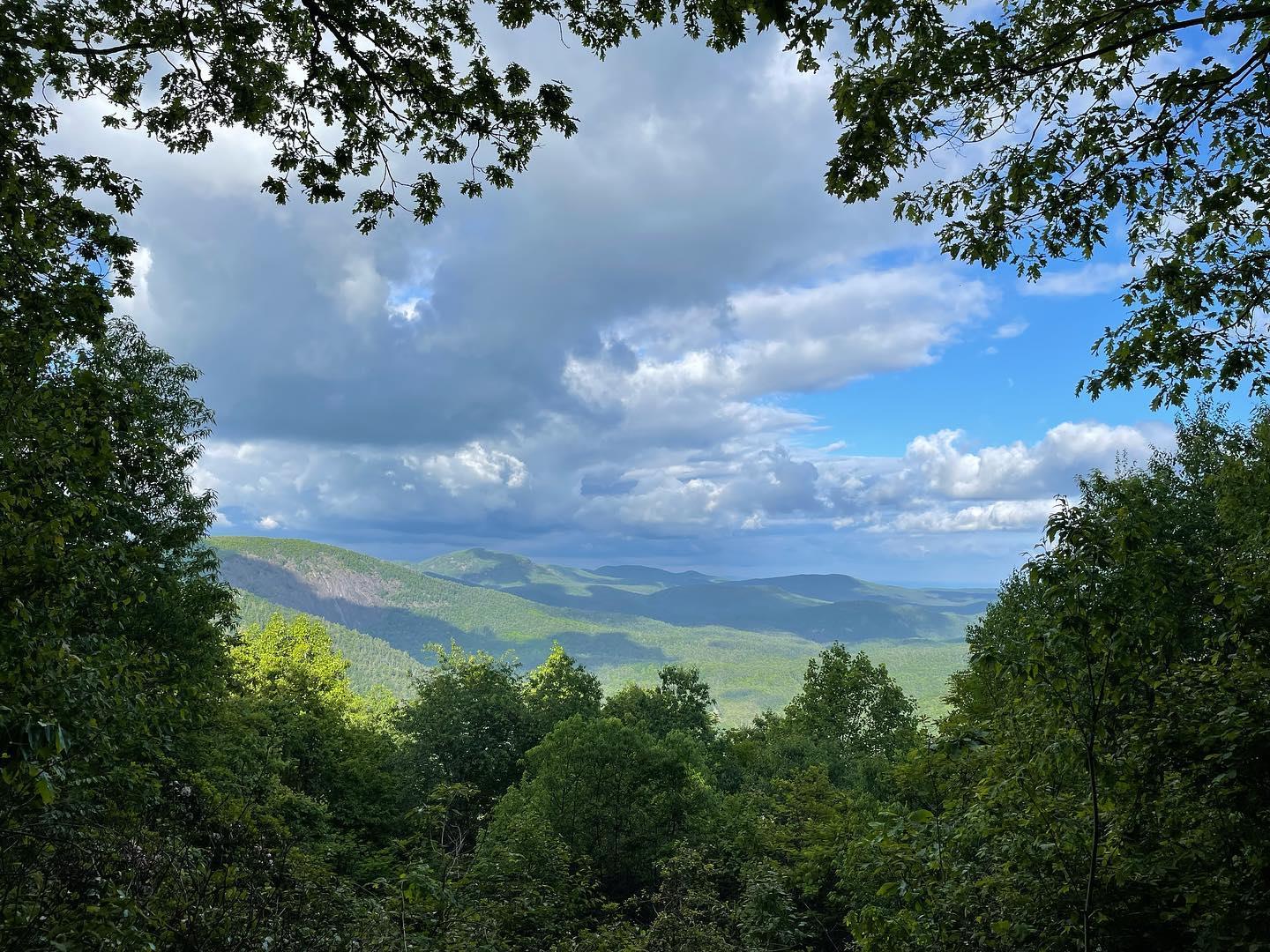 Sometimes Sunrise Rock is really nice at sunset. #visithighlandsnc