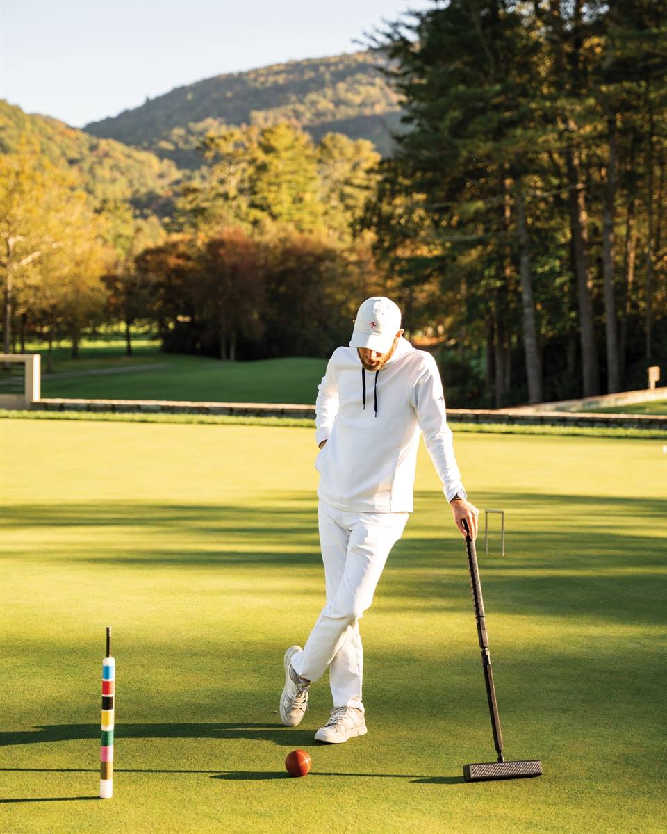 Matthew Essick, 2022 Golf Croquet World Champion, is bringing his expertise to Sapphire Valley Country Club, and the results are sparking a croquet renaissance across the Highlands-Cashiers Plateau. Under the world champion's guidance, club members are discovering croquet’s true depth — a perfect combination of mental strategy, physical precision, and social interaction. 
—
Visit the link in bio to read the full article! Photos by Molly Harris