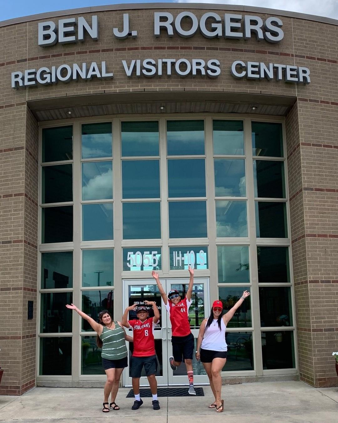 These "Hooligans" came by the Visitor Center today, and they were a blast to visit with! This team comes from Houston and is playing in the SETX Perfect Game World Series Tournament at Ford Park this week. 

While they were here they celebrated our 15th Anniversary with us, and left with popcorn, lemonade and goody bags. Come by and get yours today! 

We wish you the best of luck in your tournament, thanks for stopping by! ⚾️
#15anniversary #benjrogersregionalvisitorscenter #baseball #visitorcenter #baseballteam