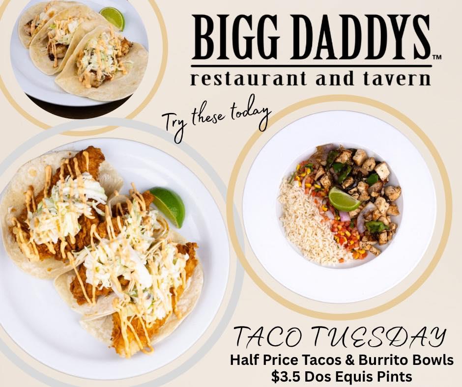 Taco Tuesday‼️ 🌮 🍺 

☎️ (706)878-2739

📌 807 Edelweiss St. Helen, Ga 30545

🚘 Find us on DoorDash or order online at
www.biggdaddys.com