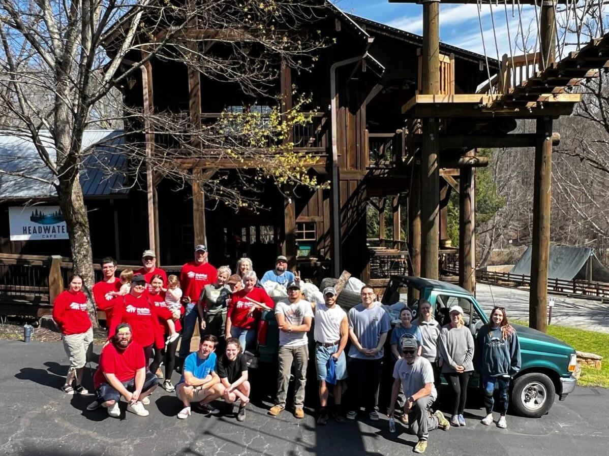Today marked the 14th year we’ve hosted a Sweep the Hooch cleanup site for Chattahoochee Riverkeeper’s annual statewide event held each March. We meet at Headwaters Outpost and then head north along Poplar Stump Road into the Chattahoochee National Forest, collecting trash from campgrounds and riverbanks above the outpost.

This year was our biggest clean up yet. 23 volunteers showed up and together removed 118 trash bags, 16 tires, and 200 lbs of metal from National Forest land! 

Thank you to all the awesome volunteers who came out & our amazing crew who helps with this every year! And big shout out to habitatnegeorgia who brought a group this year! 

#sweepthehooch #helengeorgia #chattahoocheeriver #chattahoocheeriverkeeper #cleanup