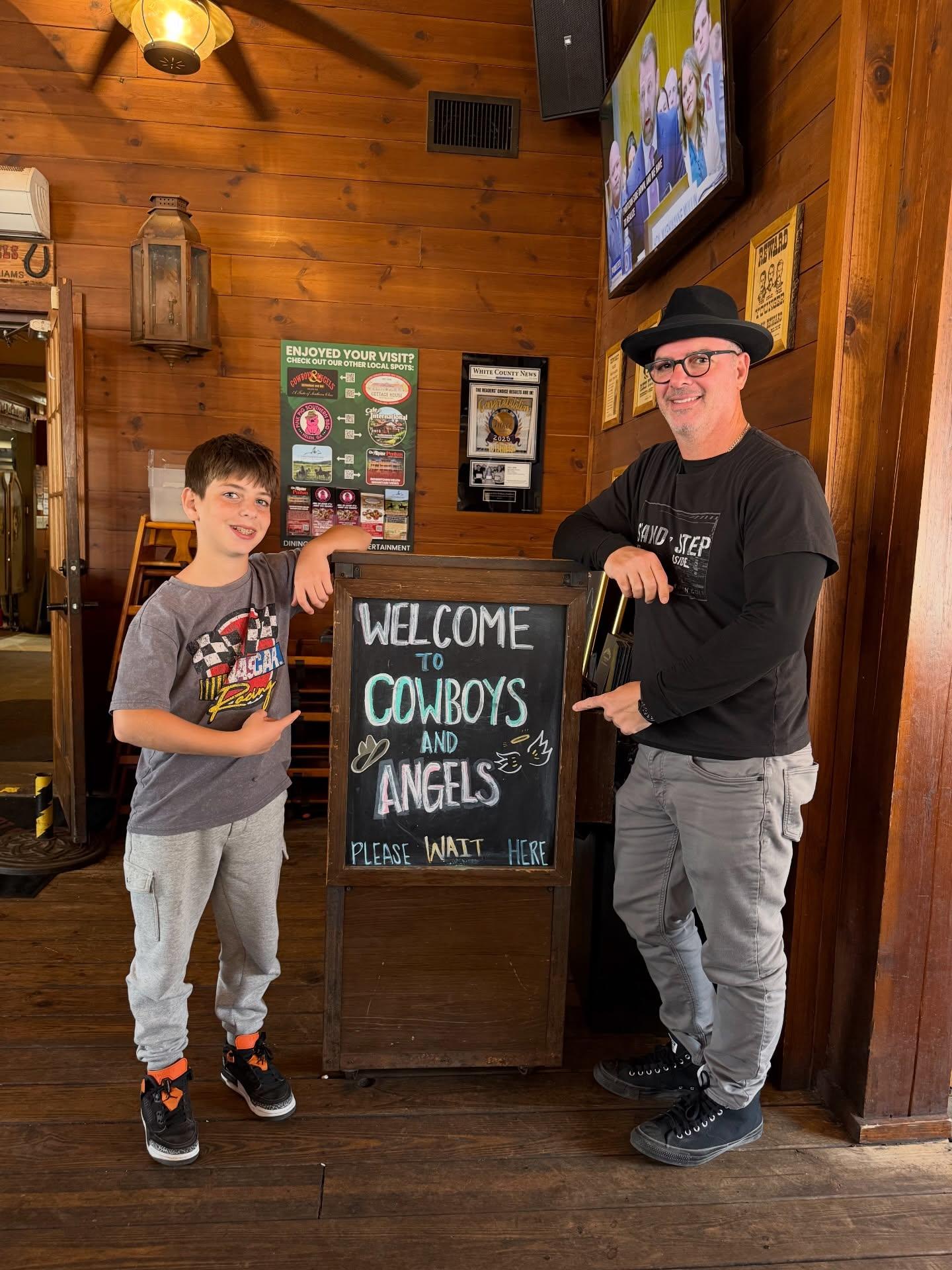 Helen Ga. Cowboys and Angels Restaurant  cowboysandangelsbar 
.
.
.
.
#helenga #georgia #georgiatravel #georgiatrip #helenga