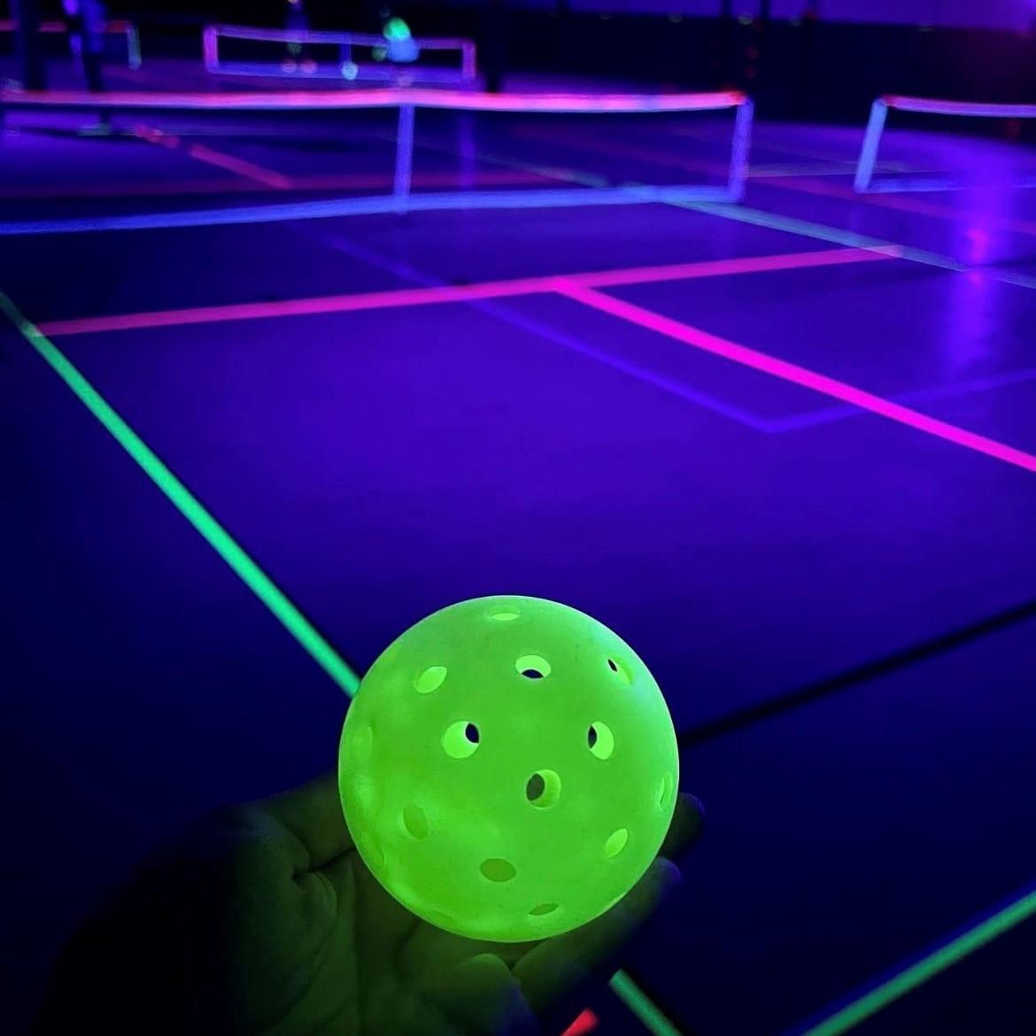20% off all court reservations today! If you have a group of 8 or more, come out and try GlowBall.