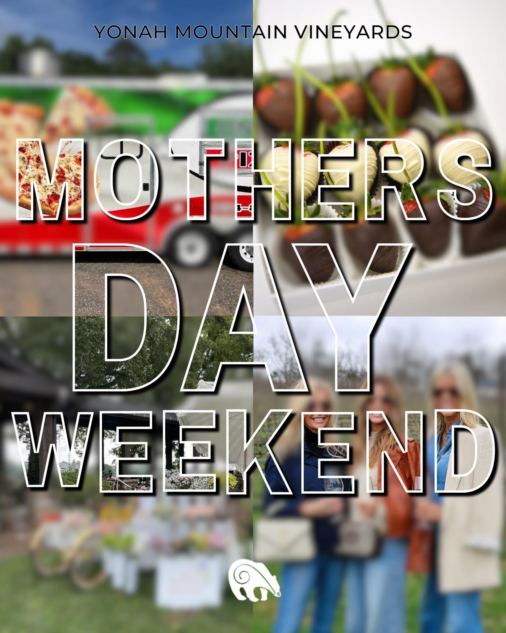 It’s a BIG weekend at Yonah Mountain Vineyards - and just in time to celebrate Mom 💐✨
Join us for a full lineup of experiences, sips, and sweet treats:

🍷 Taste & Tour
- Friday, May 8th at 2:00PM
- Sunday, May 10th at 2:00PM

🍇 Owners’ Winery Select Tour
- Saturday, May 9th at 2:00PM

Click link in bio to reserve your spot. 
 
🌸 Mother’s Day Weekend Highlights:
- The Zoomie Bloomie Mobile Flower Bar (Fri 12:00PM - 7:00PM | Sat 11:00AM–7:00PM) - build your own bouquet for Mom 💐
- NEW Spritz Release 🍹 launching Saturday:
✨ “Savvy Spritz” (Sauvignon Blanc, mint, lime)
✨ “Ruby Spritz” (Steamboat wine, citrus twist)
- Chocolate-covered strawberries by Paul Thomas (Sat & Sun) 🍓🍫
- On-Site Pizza will be here serving pizza on Mother’s Day Sunday 🍕

Bring Mom, bring friends, and make a weekend of it - we’ll have the wine (and everything else 😉) waiting.