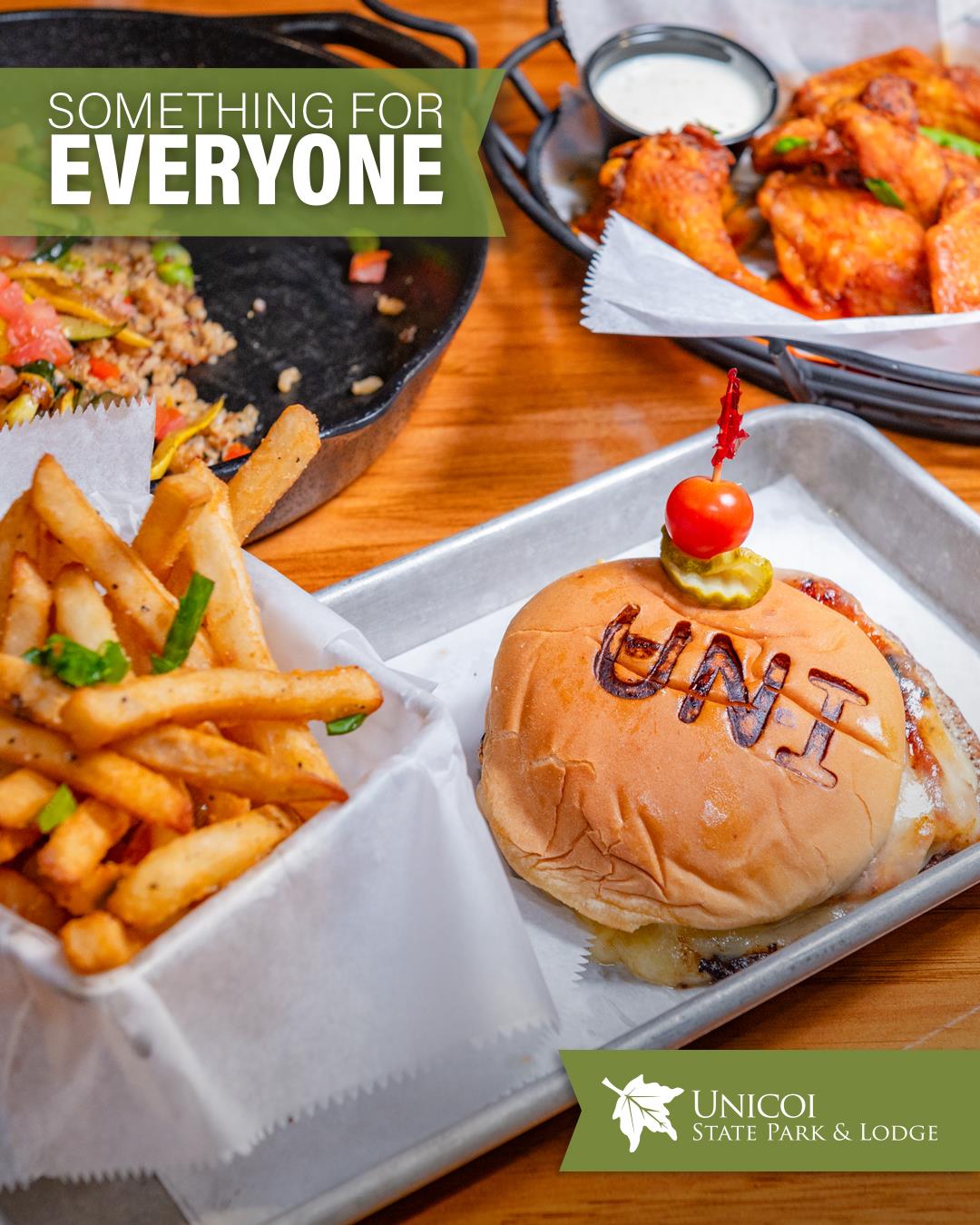 At Smith Creek Tavern, classic favorites like juicy burgers and flavorful wings make for a delicious ending to a day of adventure.

#unicoistatepark #exploregeorgia #northgeorgia #weekendvacation