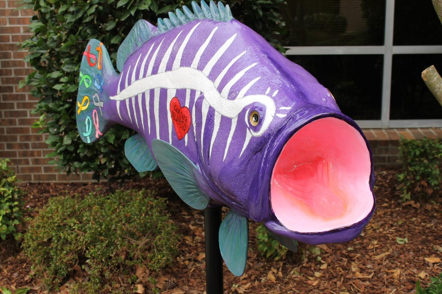 🎣 Cast a line on a unique family fishing trip when you seek out all of our creatively painted 72” "fish" statues throughout Halifax County! 
🐟 See the full list in bio link
.
#DiscoverHalifaxNC #VisitNC #GoFish #RoanokeValleyRocks