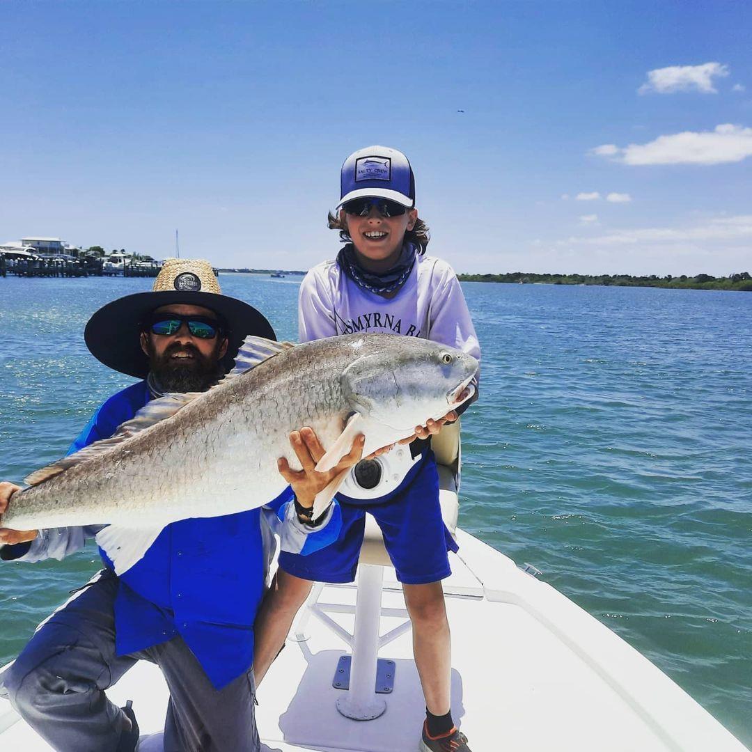 Catching good times (and this 45-pound redfish) in NSB 😲 
📸: @rso__fishing
#LoveNSB #LoveFL