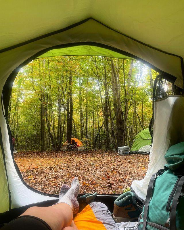 POV: Camping in Medoc Mountain State Park 🏕️ 
.
📷: @ericajaneboles
#DiscoverHalifaxNC #VisitNC