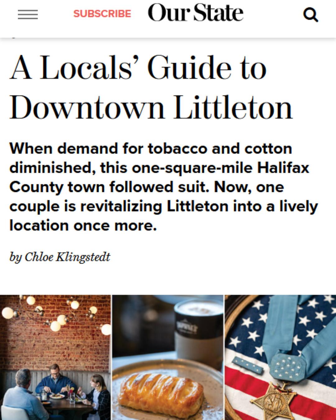 Choose your own adventure in Littleton after you read @ourstatemag's article: "A Locals’ Guide to Downtown Littleton"
👉 Link in bio
.
#DiscoverHalifaxNC #VisitNC #VisitHalifaxNC #OurStateMagazine