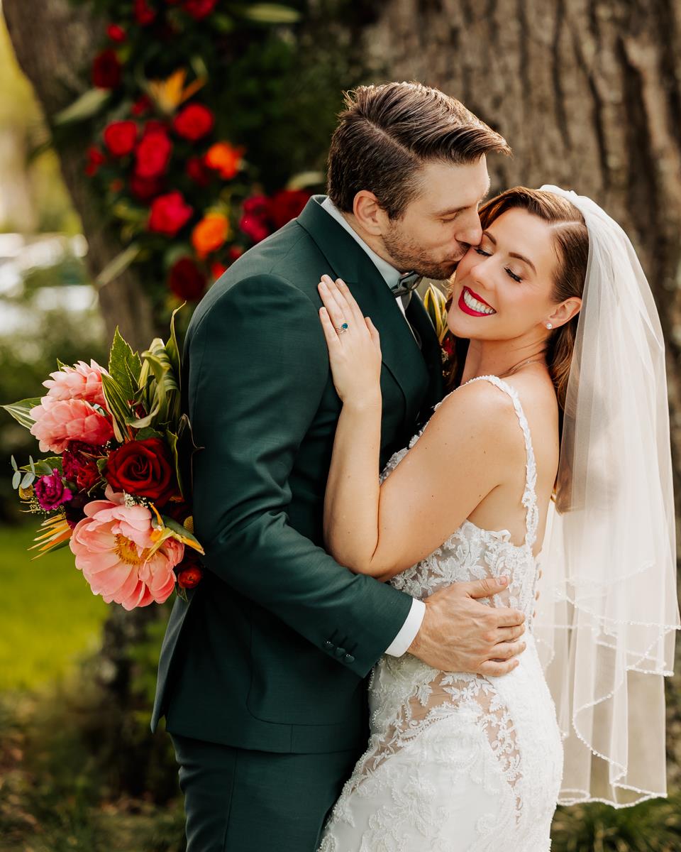 Couples planning your wedding: Remember to take your time and enjoy each moment. Hold each other's hands, place the ring slowly, hold the kiss, and walk slower. The day goes by so fast, remember to just slow down and enjoy each second. 

Styled Wedding Vendors: 
Venue: Victoria 1883 victoriaestate1883
Planner: Simply Enchanted Events simplyenchantedeventsfl
Photography team: Koontz Photography KoontzPhotography assisted by Jenn Ross Photography JennRossPhotography
HUMA: Laura Reynolds Artistry laurareynoldsartist
Flowers: Impekable Flowers impekableflowers
Dresses: Theory Bridal House theorybridalhouse
Suit: Leonardo Fifth Avenue leonardofifthavenue
Video: Densmore Films densmore_films
Stationary: Rosebud Calligraphy rosebudcalligraphy
DJ: iRock Your Party irockyourparty
Rentals: Premier Event Rentals premiereventsorlando
Linens: Connie Duglin Linens cdlinen
Models: Katherine & Corey

#StyledShoot #StyledWedding #TropicalHollywoodGlam #TropicalWeddingInspo #TropicalHollywoodWedding #HollywoodGlam #HollywoodGlamWedding #WeddingInspo #FloridaWeddingVenue #WeddinginNSB #NSBWedding #NewSmyrnaBeachWedding