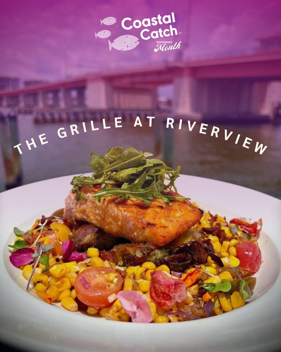 “The view is entertaining watching the bridge raise for sailboats, the staff is always super friendly, and the food is delicious!” – CrimsonKat on Google

🍽️ 🌅@thegrilleatriverview combines fresh, locally inspired flavors with stunning views of the Indian River.

Mark your calendar: This October, The Grille At Riverview will be part of Coastal Catch Restaurant Month, featuring a prix fixe menu and limited-time dishes that celebrate the coastal flavors of the New Smyrna Beach Area.

Plan your Coastal Catch experience at our bio link!

#NSBCoastalCatch #LoveNSB #NSBAreaEats #NewSmyrnaBeach
