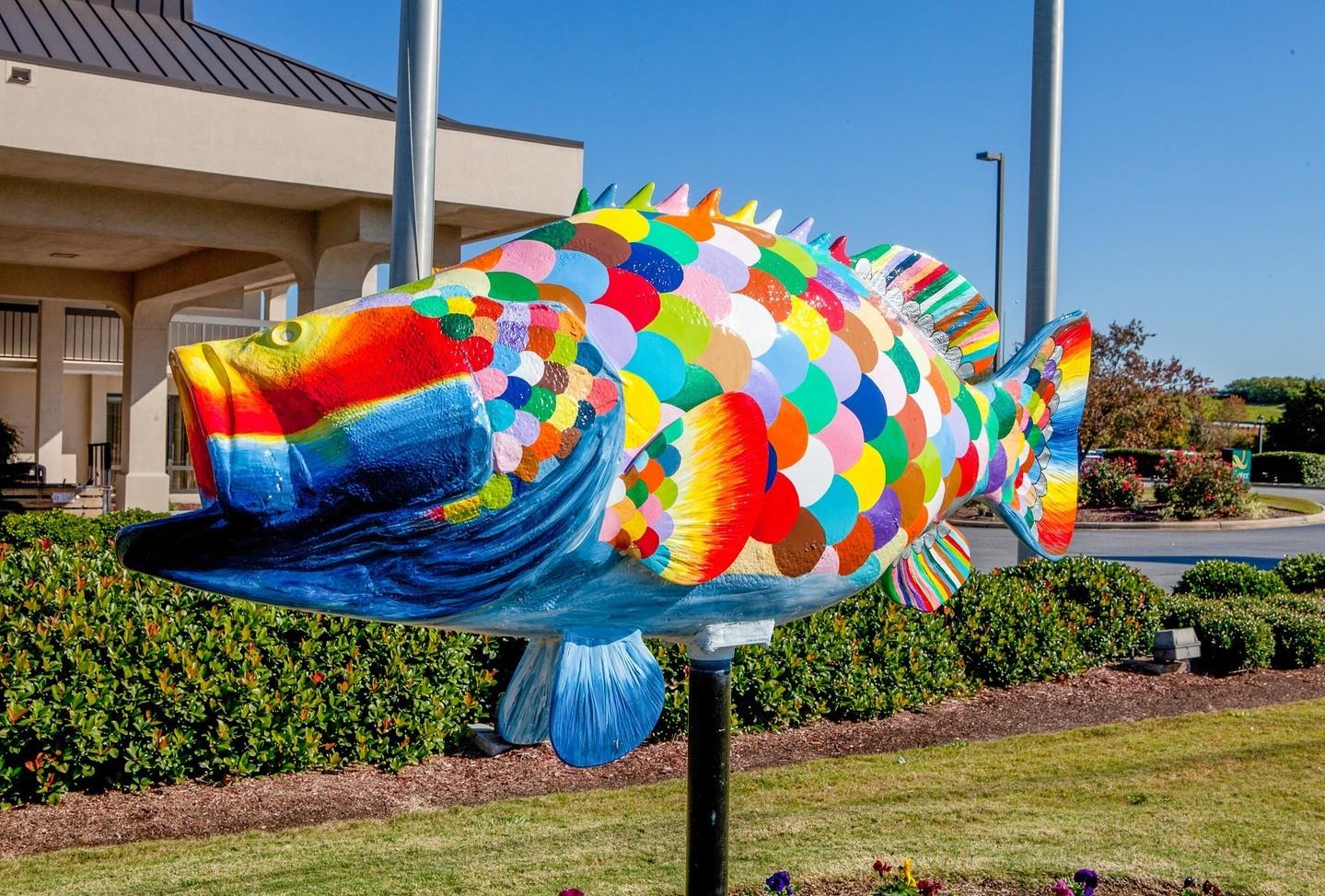 "Go Fish" year-round in Halifax County 🎣 Follow link in bio to help you catch them all! 
#DiscoverHalifaxNC #VisitNC #GoFish #RoanokeValleyRocks