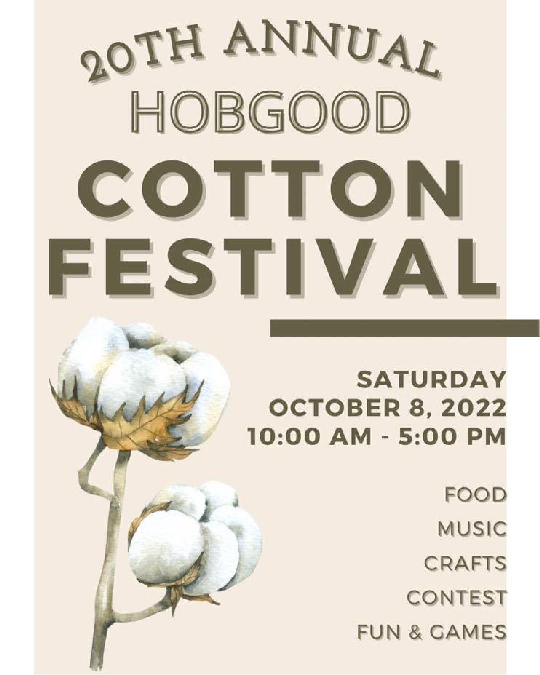 SAVE THE DATE: Celebrate 20 years of the Hobgood Cotton Festival on October 8!
Event info: Link in bio
.
#DiscoverHalifaxNC #VisitNC #CottonFestival