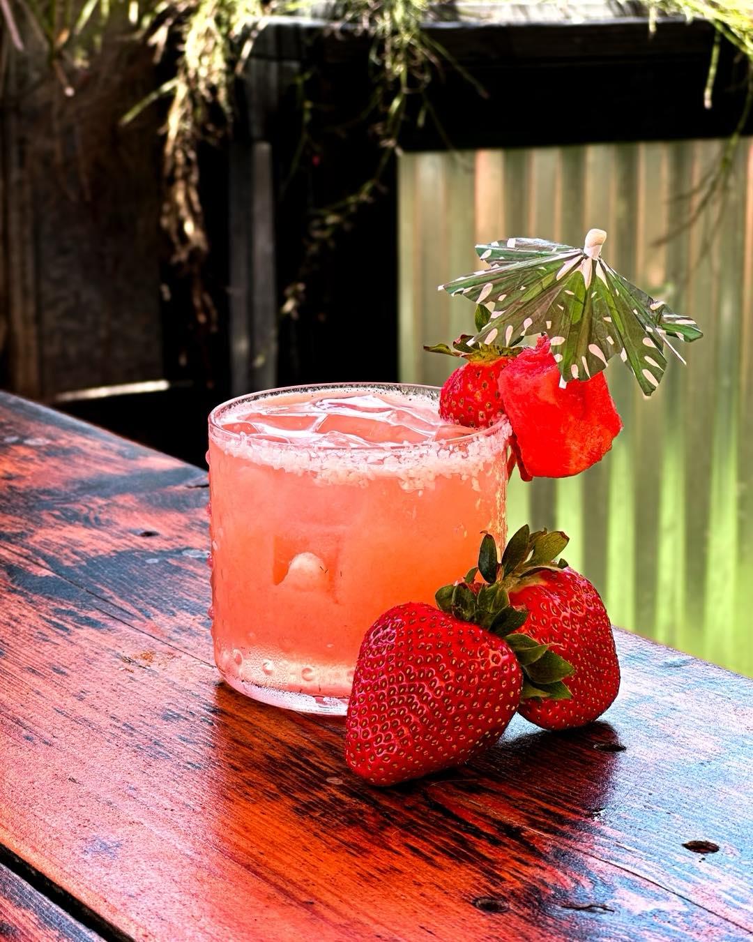 This week’s secret drink menu is Summertime Fresca. 
It’s a delicious blend of Casa de Sirenas agave, watermelon, strawberry and guava smoothie puree, lime juice and a splash of sprite garnished with a slice of watermelon and strawberry.