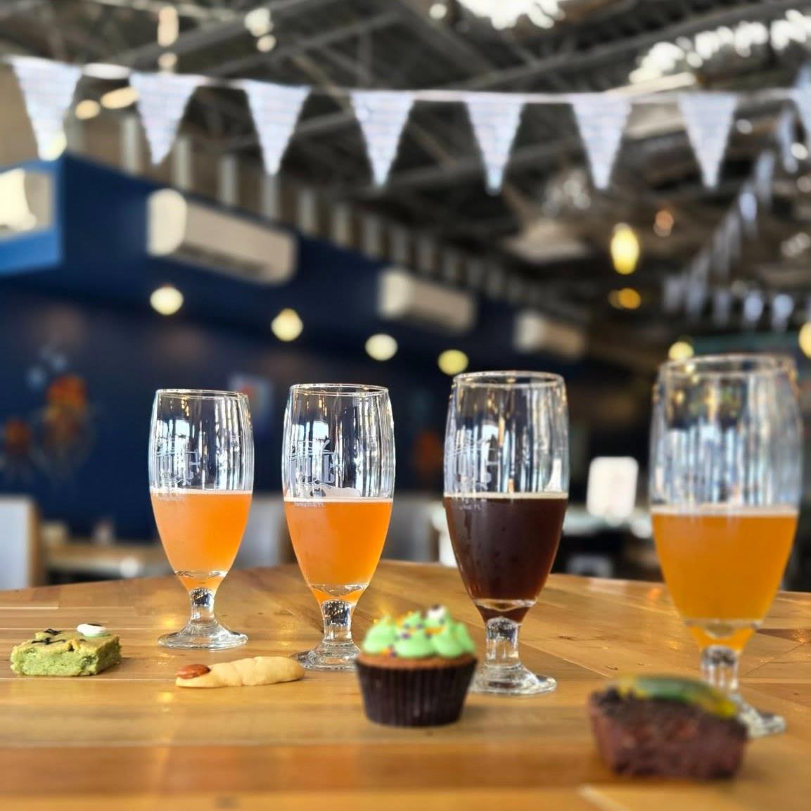 Run (Weapons style), don’t walk to the brewery for Fright Flights & Bakes while supplies last! You’re in for a frighteningly good time. And, for an extra treat we have Andrew Polo playing tonight from 7-10 pm!
.
Please do not park directly in front of Advance Auto - the spots on the side facing Barclay are fine! See you in the taproom 🍻