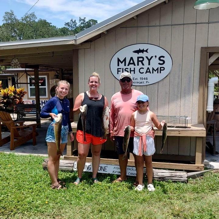 Great day on the water with Captain Carey! #MarysFishCamp