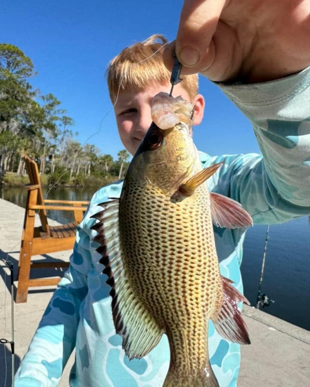 A couple of weekend catches from our awesome guests! 🐟 These young anglers reeled in a snapper and some redfish—and the redfish are really starting to roll in! 🌊 Come cast a line and see what you can hook. 

📸 Got a great Mary's Fish Camp pic? Send 'em in to be featured on our page!
