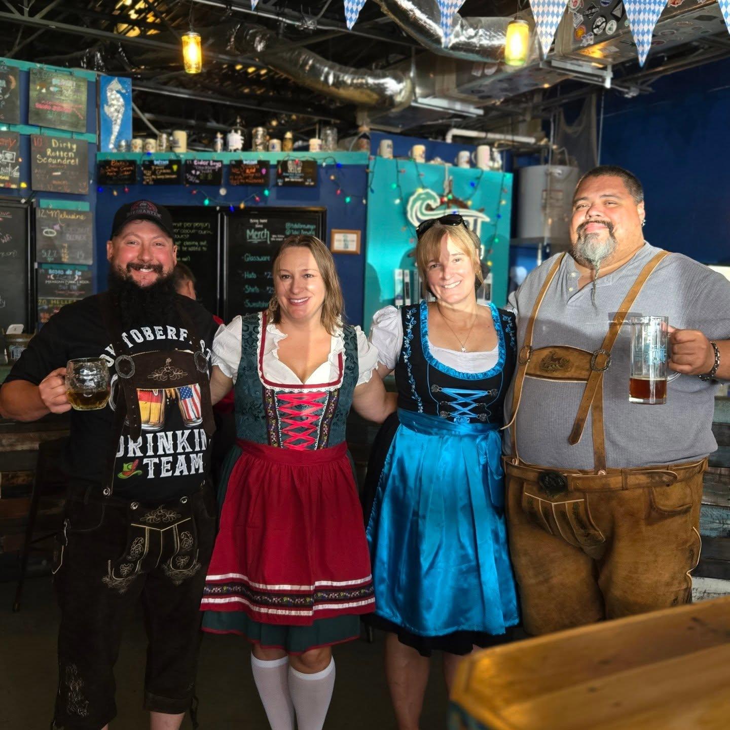 Every day is Oktoberfest when you're at Tidal Brewing Company 🍻
.
We believe that the classic German beer styles deserve a place on our taplist year round. Try some of our current favorites - the Kolsch, the Export Lager, the Dunkelweizen, or the Dunkels Bock!
.
elle.alana is behind the bar today and spicecornerhernando is onsite from 12-6 pm. Prosit!