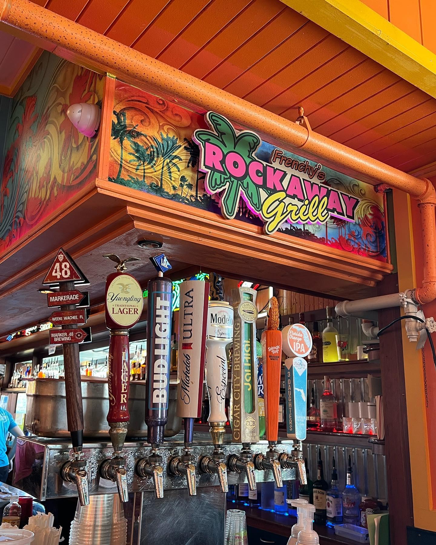 Fresh on Tap! MarkerAde Blue pouring beach front at Frenchy’s Rockaway!  Just in time for the beautiful weekend. #fermentedinflorida #marker48brewing