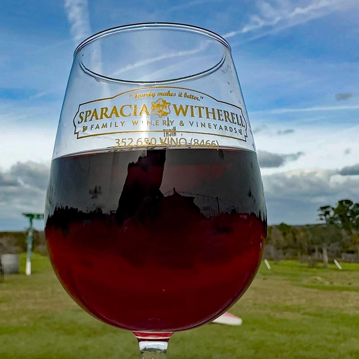This #NationalRedWineDay, enjoy a glass at Sparacia Witherell Family Winery & Vineyard! 🍷

Nestled on one of Florida's highest hills, this family-owned vineyard boasts stunning views and delicious wines. Enjoy free tastings, live music, and delicious food truck fare while sipping on their unique Muscadine and Hybrid varieties. 🍇 

📍 21509 Snow Hill Road, Brooksville, FL

#FloridaWine #SparaciaWitherell #WineTasting #FLAdventureCoast #Brooksville #WeekiWachee #HernandoCounty #winery #floridatravel #loveFL #winewednesday