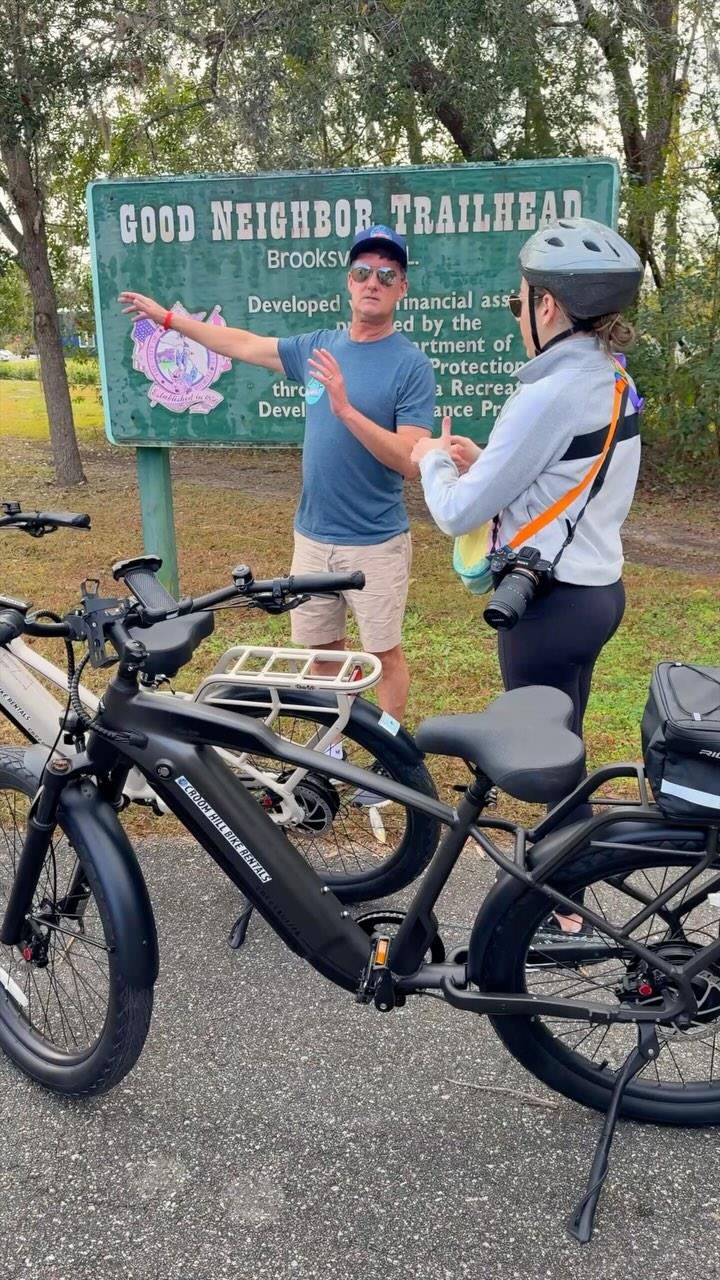 🌴🚴‍♀️ Exciting news from Florida’s Adventure Coast! Travel influencer @kendratustinadventures took on the breathtaking Good Neighbor Trail and Withlachoocee State Trail! With expert support from David Ellis with @croomhillbikerentalsfl, every pedal stroke is an adventure. Discover scenic coastlines, hidden gems, and the spirit of Florida’s outdoors. Ready to plan your next cycling getaway? Let Florida’s Adventure Coast, Brooksville-Weeki Wachee be your playground! #fladventurecoast #hernandocounty #floridatravel #lovefl #brooksville #wanderlust #travel #cycling