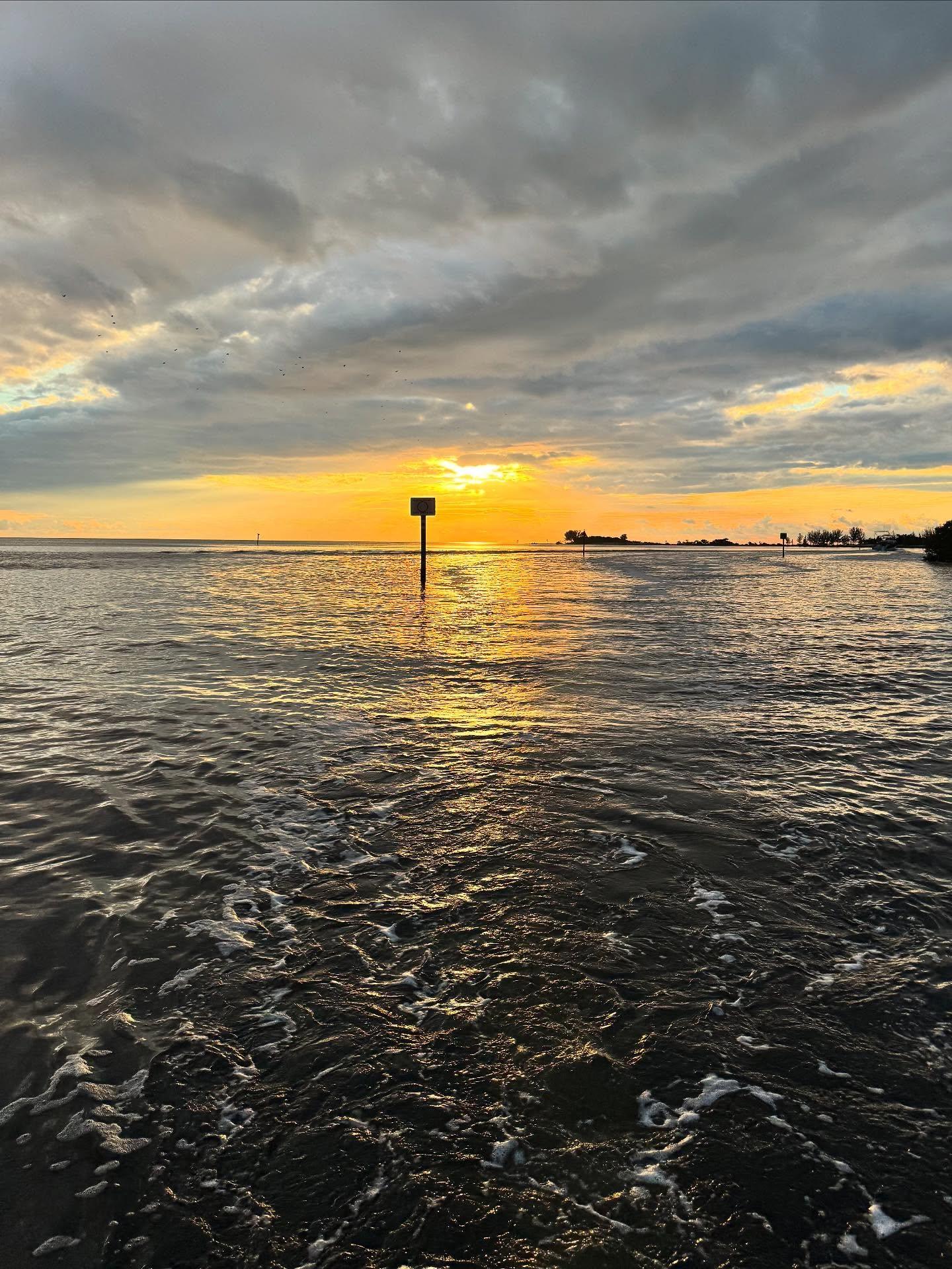 First sunset ride on the boat heading home last night. #jonathandyerphotography #sunset #florida #hernandobeach