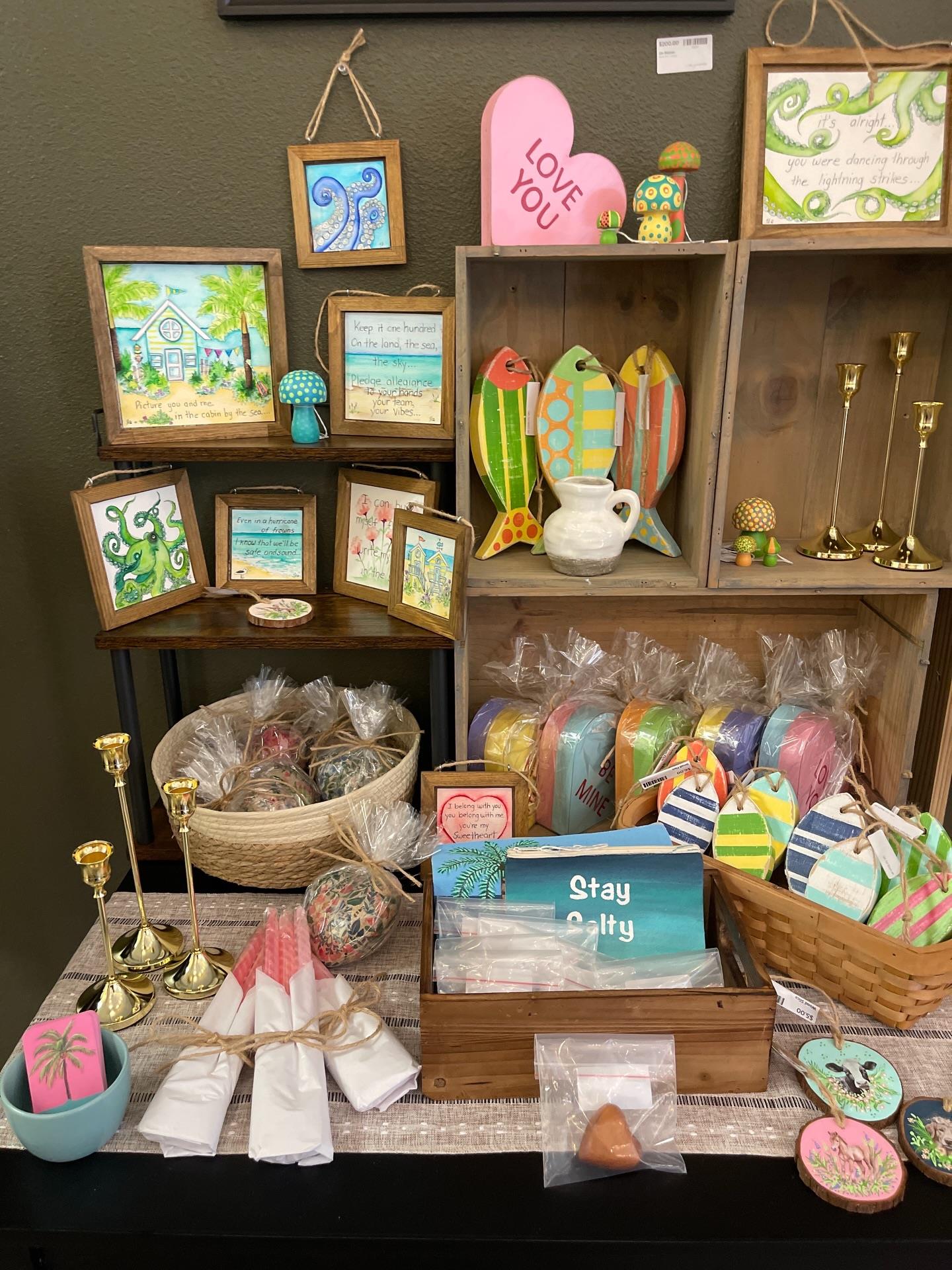 🌊 NEW VENDOR ALERT ☀️

Say hello to Salty Sun Beach Art! Where coastal charm, color, and handcrafted joy meet.

From hand-painted beach art and coastal signs to whimsical fish, mushrooms, and feel-good pieces that bring sunshine indoors, every item is thoughtfully made to capture that salty air, slow mornings, and seaside soul ✨

These pieces are perfect for:
☀️ Beach house vibes (even if you’re landlocked 😉)
☀️ Brightening up shelves, walls, and gift spaces
☀️ Thoughtful, one-of-a-kind gifts with heart

Each creation is handcrafted, full of color, and designed to make you feel something… relaxed, happy, and just a little closer to the coast.

🌴 Come explore Salty Sun Beach Art now at Artisan Haven and find your next favorite coastal treasure.

📍134 E Fort Dade Ave, Brooksville, FL
🛍 Shop small | support handmade | soak up the sun

#ArtisanHaven #NewVendor #SaltySunBeachArt #HandcraftedDecor #CoastalHomeDecor