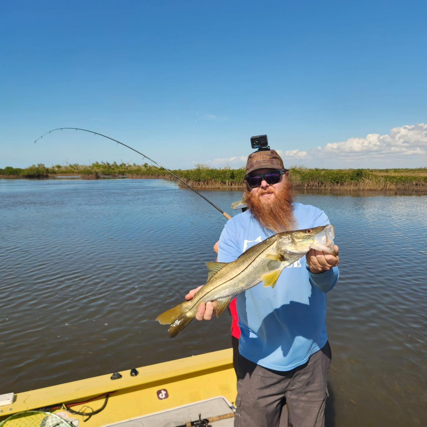 The guys picked away at a lot of small fish today. Manged to put together a mix bag to take home. Looks like we have a good cold front coming Monday should get better as we go. www.lightlinesgoodtimes.com