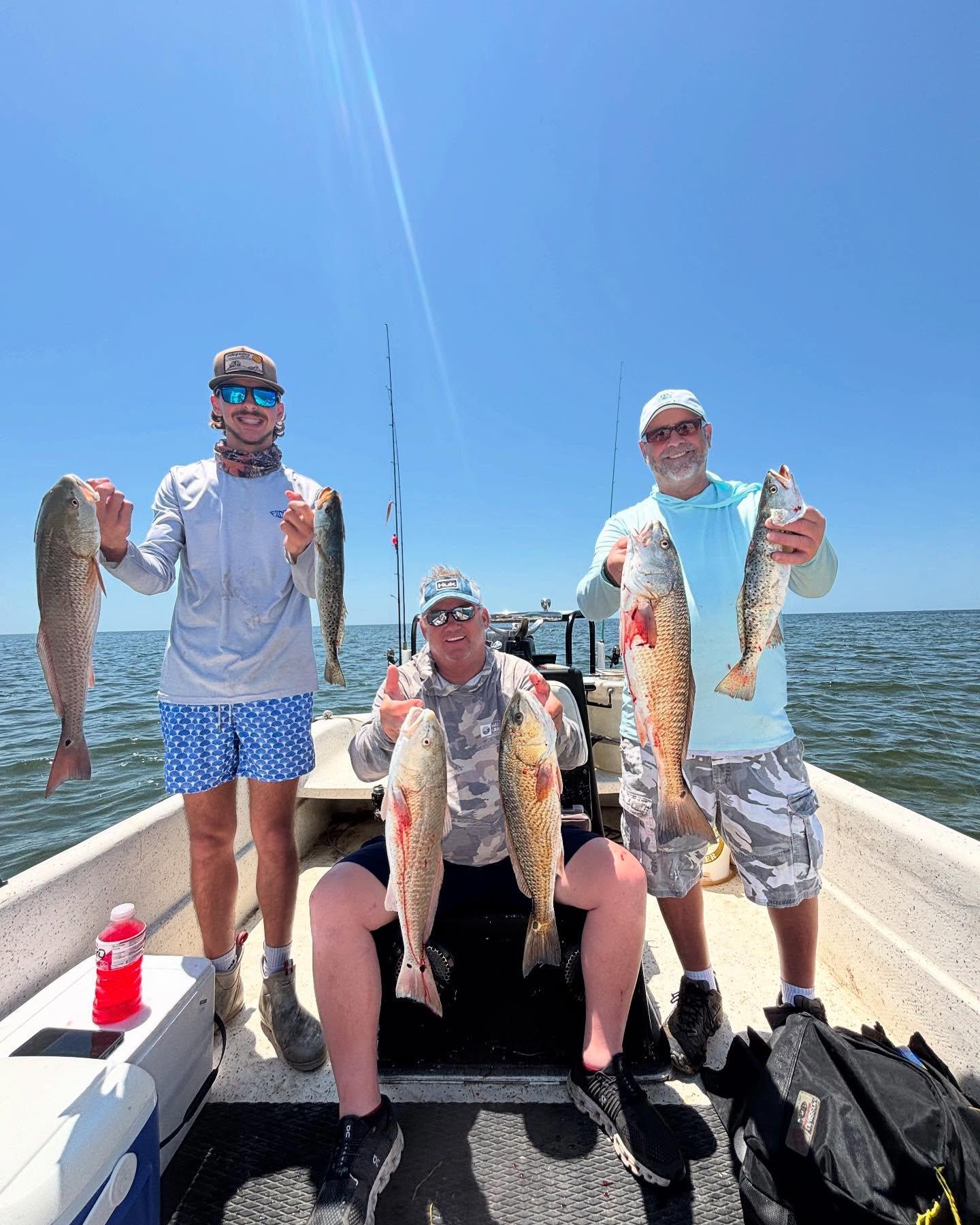 Been having some nice looking reds hitting the deck this week. Give us call to book a trip! #guideprocompass #mercurymarine #carolinaskiff #redfish