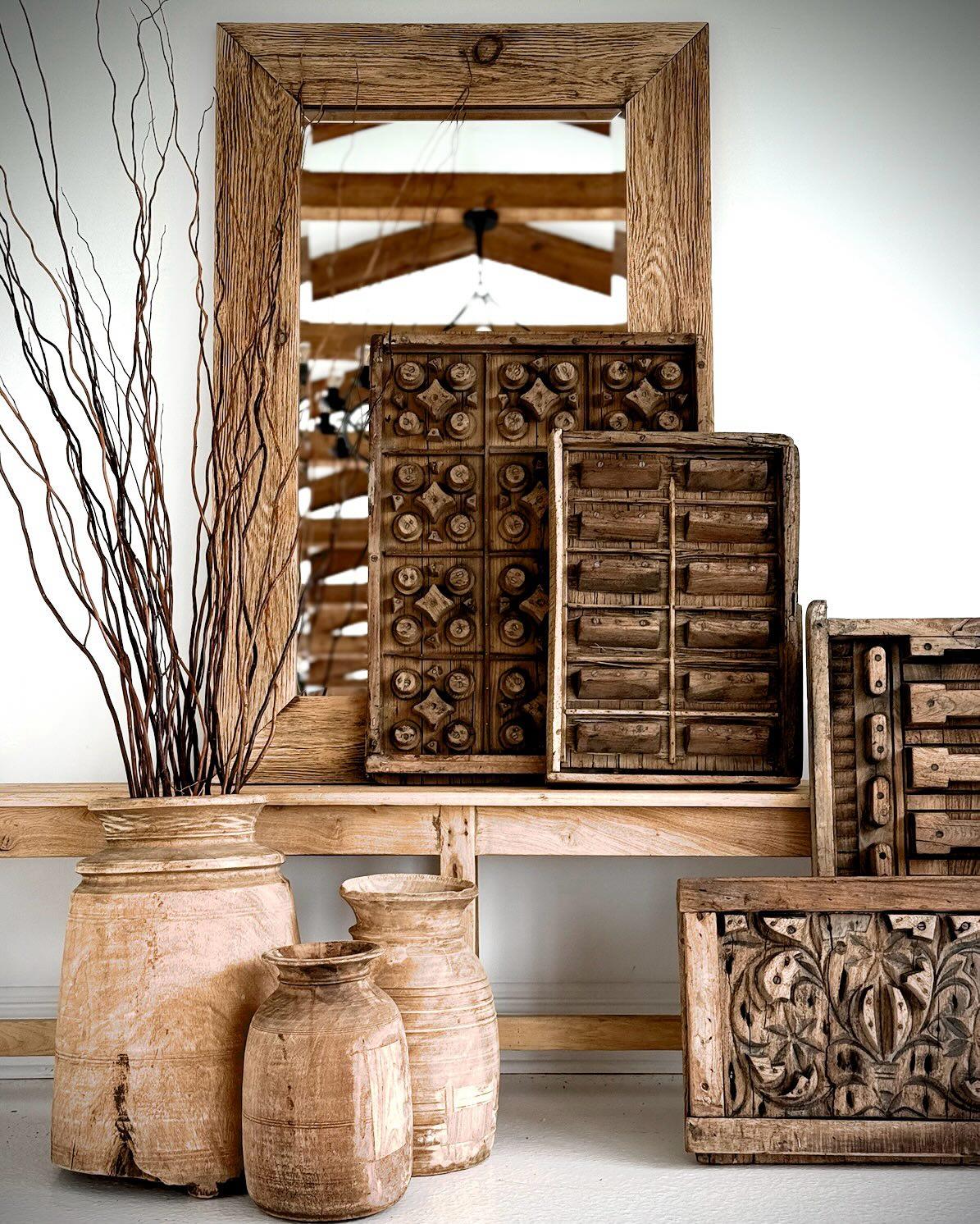 Restock alert 🔔 
We can’t seem to keep these in stock!!!

Carved by hand and shaped by time — these antique concrete molds from India once played a quiet but essential role in forming architectural details that still stand today.

Used to cast ornamental elements in historic buildings, each mold carries the imprint of craftsmanship, patience, and the old ways of building — where every curve and line was intentional.

Now reimagined as sculptural objects, they bring depth, history, and a sense of story into the home — a reminder that beauty is often found in the tools that shaped the past.

Rooted in tradition. Marked by time. Ready for a new chapter.

#GreenhouseMarche #ArchitecturalSalvage #OldWorldCraft #HeritageObjects #AntiqueMolds