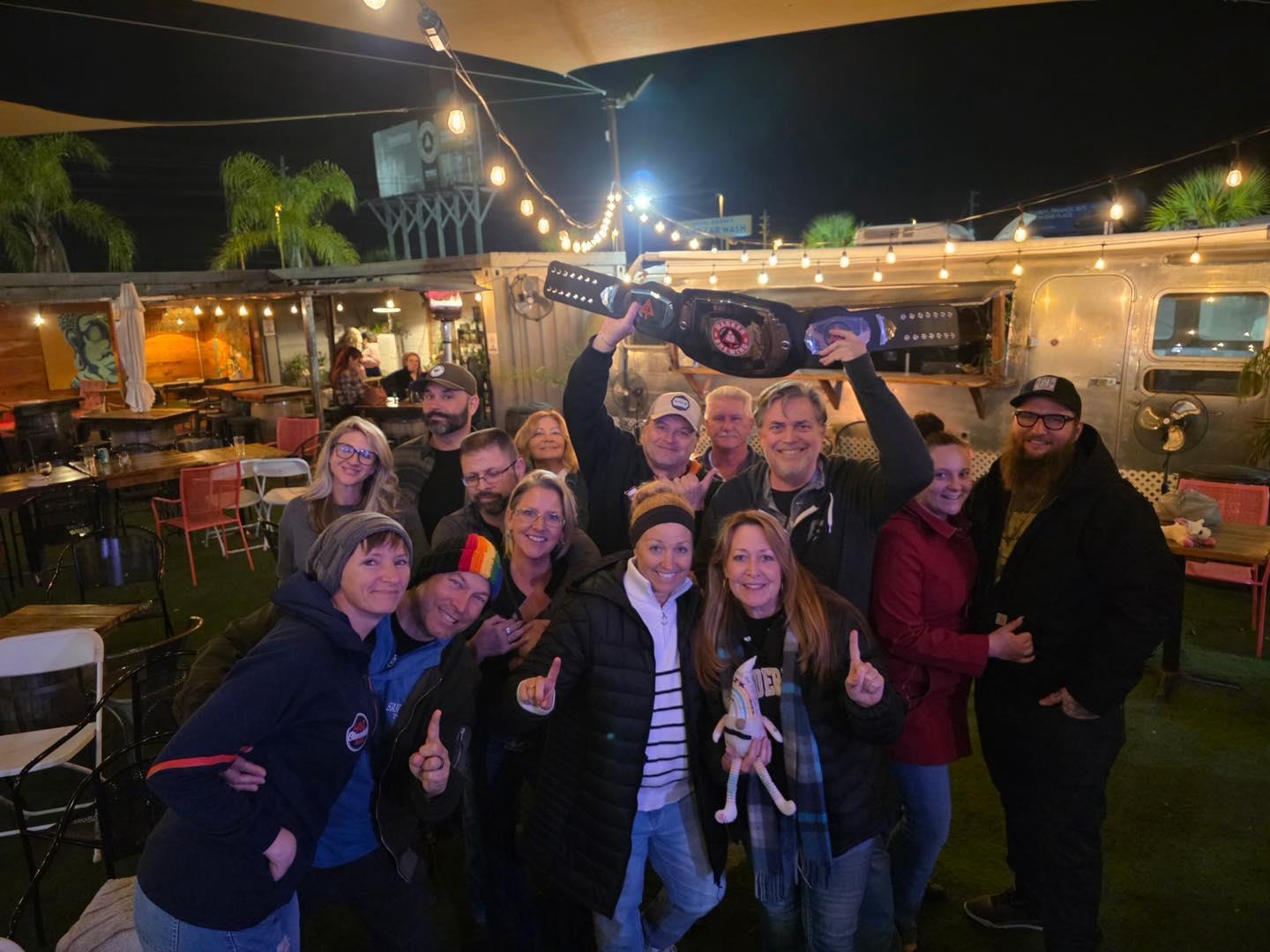 Trivia fun last night with 18 teams playing. Congratulations to the winners! 

🥇FIRST PLACE: The Happy Accidents 

🥈SECOND PLACE: Not Last Place 

🥉THIRD PLACE: TheBurls 

Themed karaoke night tonight with boy bands/ girl groups as our theme. Sing a song from our theme and receive an extra ticket to win prizes from the raffle.