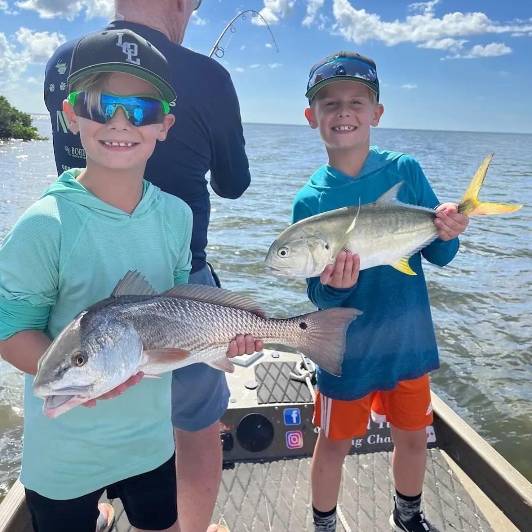 Memories that will last a lifetime 🌊⁠
⁠
"Awesome time being part of memories in the making. These boys were killing it today 🎣🤙" 📷: @lightlinesgoodtimes⁠
⁠
Fishing trips are filling up fast this Fall. What are you hoping to catch on Florida's Adventure Coast?⁠
.⁠
.⁠
.⁠
#fladventurecoast #florida #saltlife #fishing #floridatravel #naturecoast #fishingcharter #memories #fishing #floridafishing #bayport
