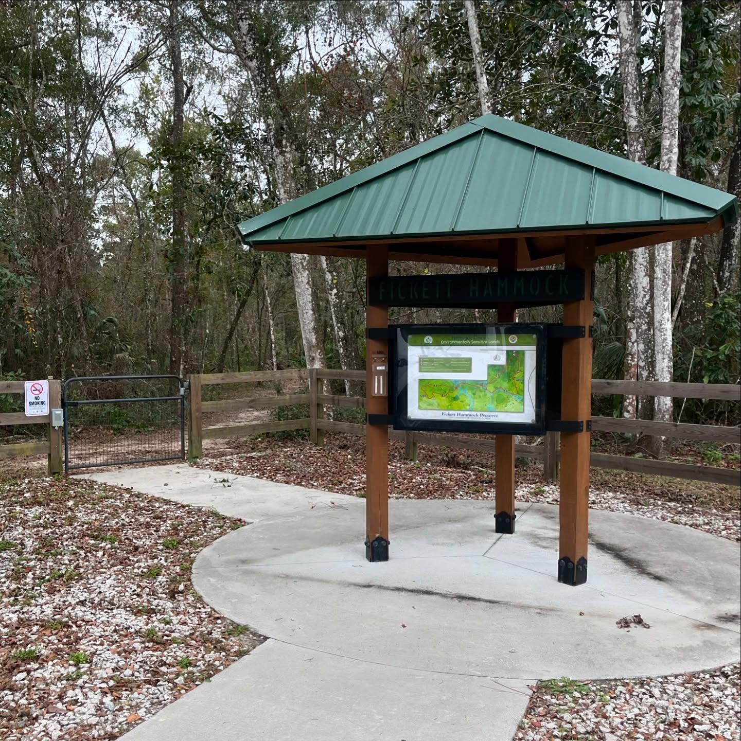 Fickett Hammock is open.  All tree debris has been removed from the trails and the bridges are back in place.