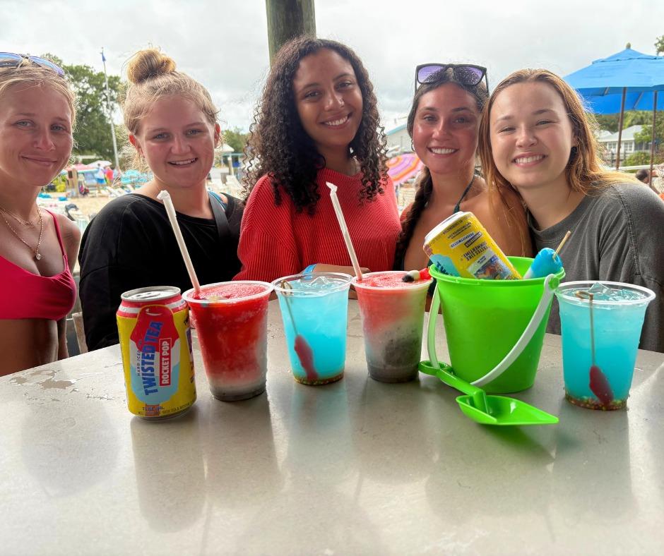 Happy 4th of July from Weeki! 🇺🇸 Nothing says summer celebration like sunshine, besties, and Tiki Bar exclusives. Have you sipped the Fish Bowl, Firecracker Margarita, or Bomb Pop Bucket yet? 🍹❤️💙

We’re soaking up the holiday vibes in style, how are YOU spending your 4th? 🎇