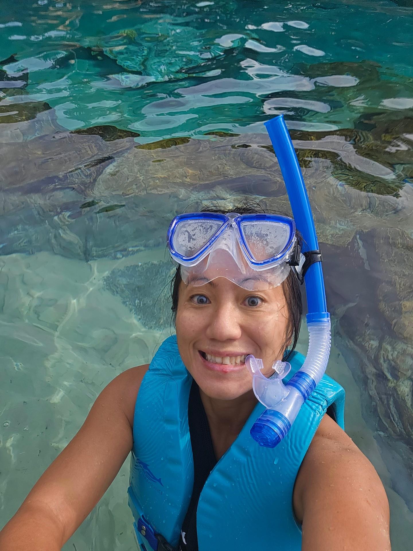 Diving into the adventure at Discovery Cove🤿🌊 Crystal-clear waters and endless excitement. Ready for the next thrill! #Snorkeling #HernandoBeach #AdventureAwaits 🐠🌞
