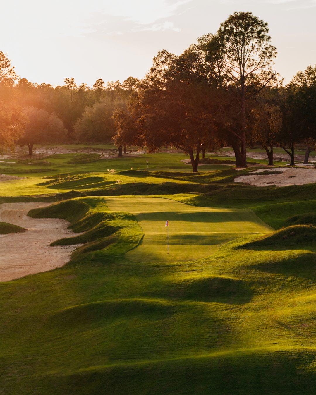 The light softens as golden hour settles in, casting long shadows over glowing fairways — Florida golf at its finest.

#Cabot #CabotCitrusFarms