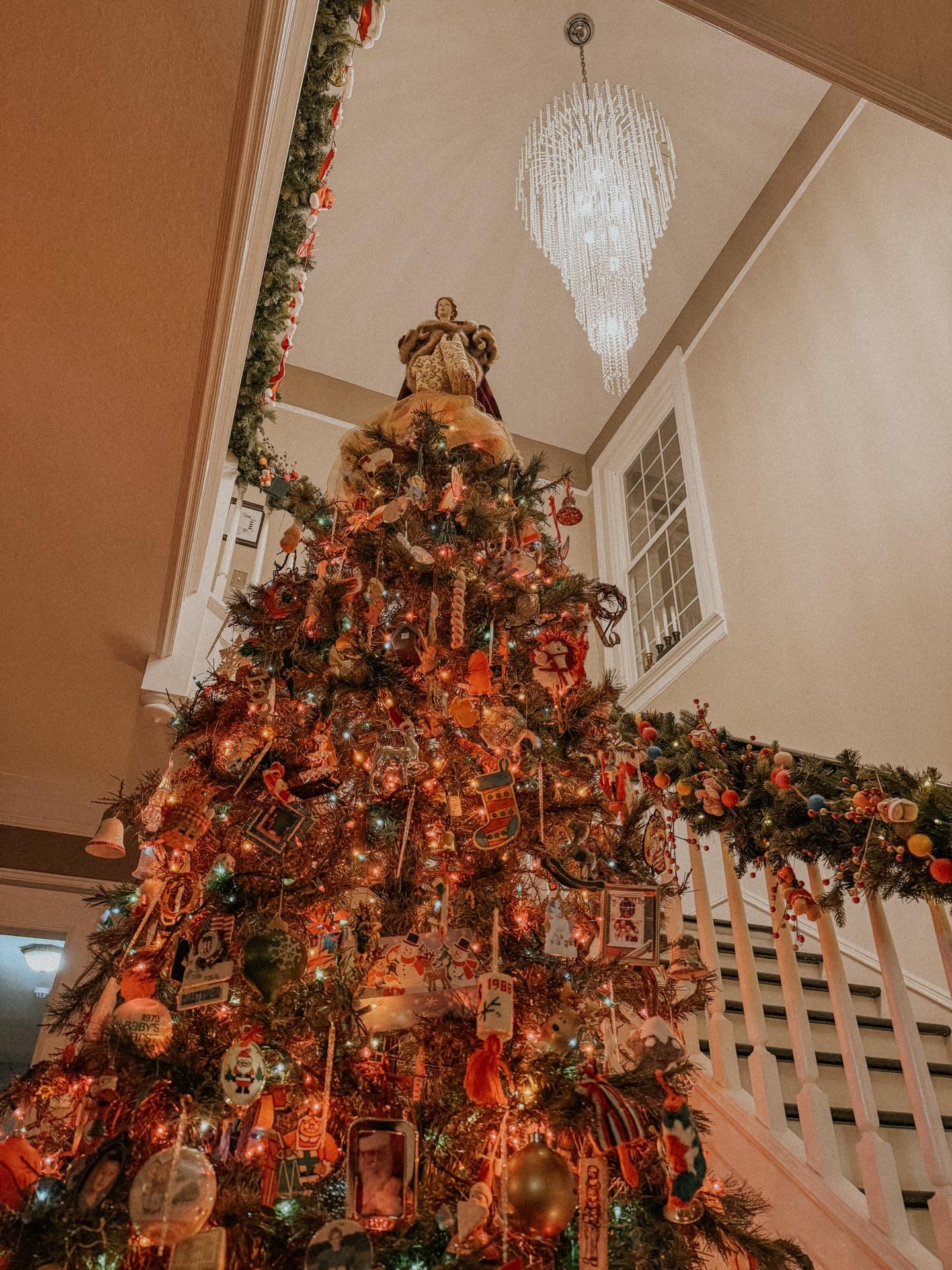 One of my favorite days of the Christmas season is the annual Treiman House Christmas party the night before Christmas Eve. I absolutely love this house. It’s one of my very favorites in town and it looks so lovely all dressed up for Christmas. 🎄